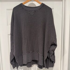 American Eagle Outfitters Charcoal Knit Sweater